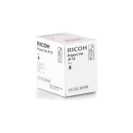 817104 RICOH TINTA JP-12 -5 BOTES DE 600ML /DD-3344 / DD3344 - (CAJA 5 UNIDADES)