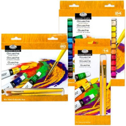 GOU12 ROYAL LANGNICKEL SET DE 12 COLORES DE GOUACHE TUBO 12ML SURTIDOS