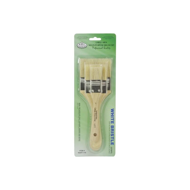 RART-110 ROYAL LANGNICKEL SET DE 3 BROCHAS DE PELO DE CERDA