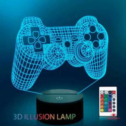 NH-390 ROYMART LÁMPARA LED NIGHT LIGHT MANDO CONSOLA CONTROL REMOTO USB 16 COLORES