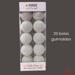 NH-802 ROYMART SET 20 GUIRNALDAS POPPINS BLANCAS