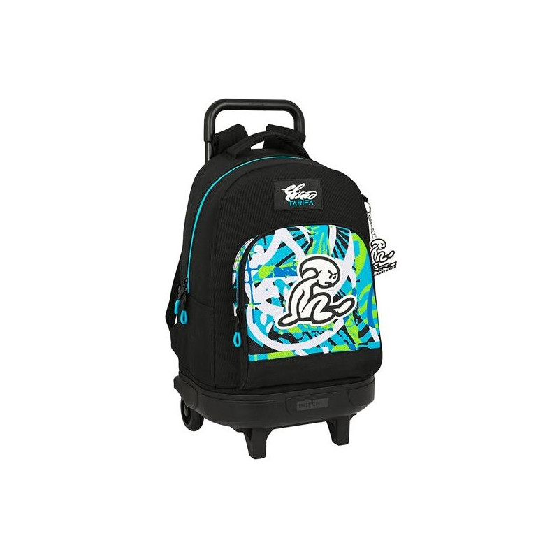 612332918 SAFTA MOCHILA GRANDE C/RUEDAS COMPACT EXTRAÍBLE EL NIÑO "GREEN BALI"