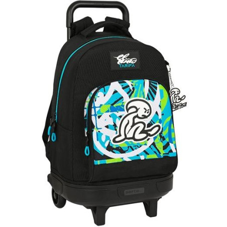 612332918 SAFTA MOCHILA GRANDE C/RUEDAS COMPACT EXTRAÍBLE EL NIÑO "GREEN BALI"