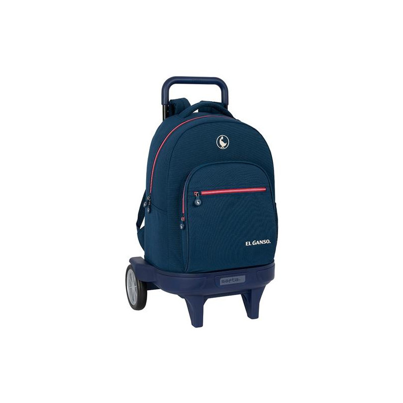 612409218 SAFTA MOCHILA GRANDE C/RUEDAS COMPACT EVOLUTION EXTRAÍBLE EL GANSO "CLASSIC" AZUL