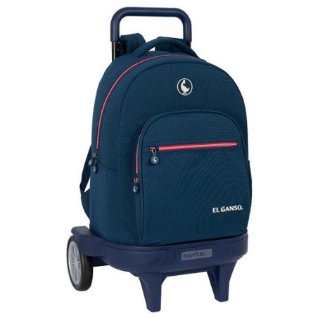 612409218 SAFTA MOCHILA GRANDE C/RUEDAS COMPACT EVOLUTION EXTRAÍBLE EL GANSO "CLASSIC" AZUL