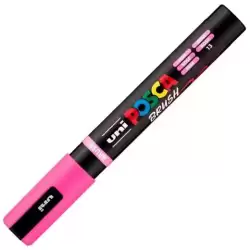 311811000 POSCA MARCADOR PC-5BR BRUSH PUNTA M SEMIFLEXIBLE ROSA