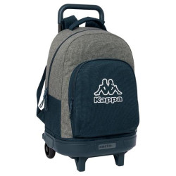 612475918 SAFTA MOCHILA GRANDE C/RUEDAS COMPACT EXTRAIBLE KAPPA "DARK NAVY"