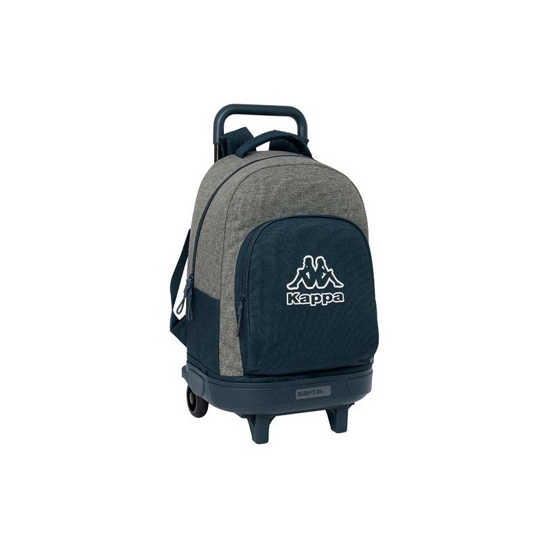 612475918 SAFTA MOCHILA GRANDE C/RUEDAS COMPACT EXTRAIBLE KAPPA "DARK NAVY"