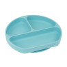 822105923 SAFTA PLATO SILICONA CON VENTOSA "BEAR" BLUE