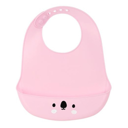 822107922 SAFTA BABERO DE SILICONA "KOALA" PINK