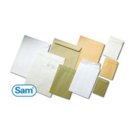 141200 SAM BOLSA POSTAL PROLONGADO K 4 AUTOADHESIVO CON TIRA DE SILICONA 132X187 80 GRAMOS KRAFT 500 BOLSAS