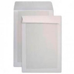 149070 SAM SOBRE PAPEL 90GR DIN C4 INTERNACIONAL CON TIRA DE SILICONA RESPALDO CARTON  229X324 MM OFFSET BLANCO -CAJA 100U-