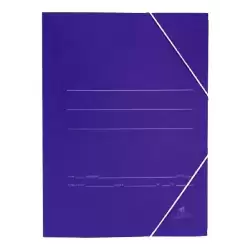 1045 MARIOLA CARPETA CARTÓN BÁSICA 500GR CUARTO C/GOMAS SOLAPA 24X19CM CARTÓN MATE AZUL