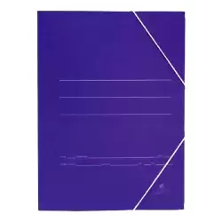 1080 MARIOLA CARPETA CARTÓN SENCILLA 500 GR GOMAS FOLIO AZUL MATE -20U-