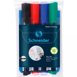 SH129084 SCHNEIDER MARCADOR PIZARRA BLANCA MAXX 290 + 1 GRATIS RECARGABLE ESTUCHE DE 4 C/SURTIDOS