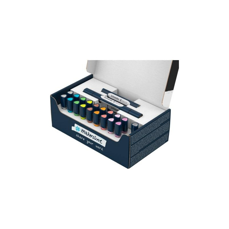 ML04010903 SCHEIDER PAINT-IT 040 TWINMARKER SET COMPLETO COLORES SURTIDOS 27 PIEZAS