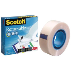 7000029163 SCOTCH MAGIC CINTA ADHESIVA INVISIBLE REMOBIBLE ROLLO 19MM X 33M PACK 12 UD