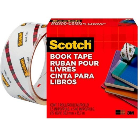 7010408215 SCOTCH CINTA ADHESIVA TRANSPARENTE 845 PARA REPARACIÓN DE LIBROS PP ROLLO 50