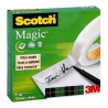 7100027389 SCOTCH CINTA ADHESIVA INVISIBLE MAGIC ROLLO 25MM X 66M CAJA INDIVIDUAL