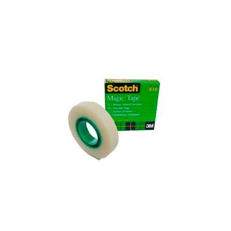 7100054153 SCOTCH CINTA ADHESIVA INVISIBLE MAGIC ROLLO 12MM X 33M CAJA INDIVIDUAL