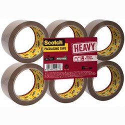 7100094750 SCOTCH CINTA DE EMBALAJE ALTA RESISTENCIA MARRON / 50MM X 66M -PACK 6-