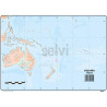 510 SELVI MAPA MUDO FÍSICO DE OCEANIA A4 -50U-