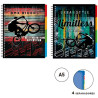 12306230 SENFORT CUADERNO ESPIRAL BMX 120H A5 4 SEPARADORES T/DURA 2 DISEÑOS SURTIDOS