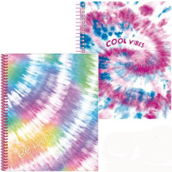 18420220 SENFORT CARPETA CON 30 FUNDAS ESPIRAL TIE DYE SURTIDO