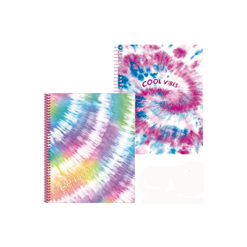 18420220 SENFORT CARPETA CON 30 FUNDAS ESPIRAL TIE DYE SURTIDO