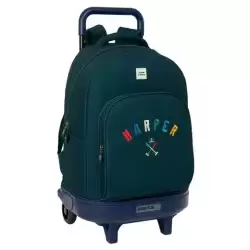 612459918 SAFTA MOCHILA GRANDE CON RUEDAS COMPACT EXTRAÍBLE HARPER & NEYER
