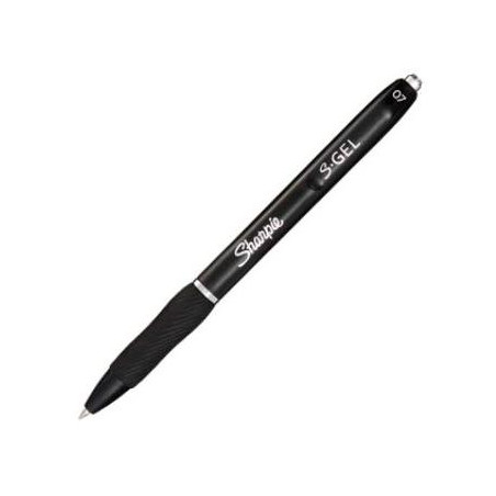 2136595 SHARPIE BOLÍGRAFO S-GEL TINTA NEGRA PUNTA MEDIA 0.7MM NEGRO