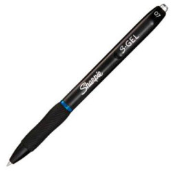 2136600 SHARPIE BOLÍGRAFO S-GEL TINTA AZUL PUNTA MEDIA 0.7MM NEGRO