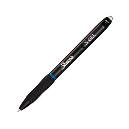 2136600 SHARPIE BOLÍGRAFO S-GEL TINTA AZUL PUNTA MEDIA 0.7MM NEGRO