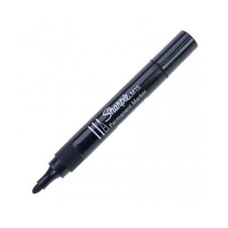 S0192584 SHARPIE MARCADOR PERMANENTE NEGRO M15 PUNTA REDONDA 12 UD