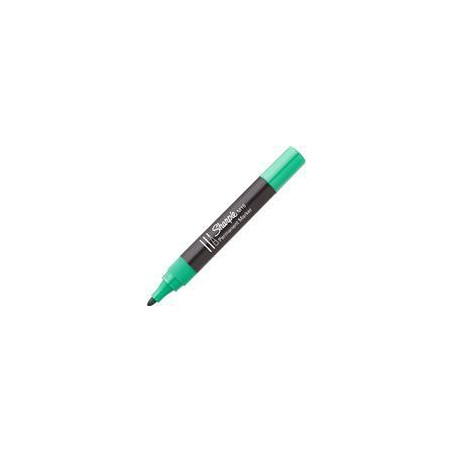 S0192645 SHARPIE MARCADOR PERMANENTE VERDE M15 PUNTA REDONDA CAJA 12 UD