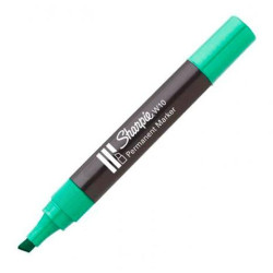 S0192715 SHARPIE MARCADOR PERMANENTE W10 PUNTA BISELADA VERDE 12 UD