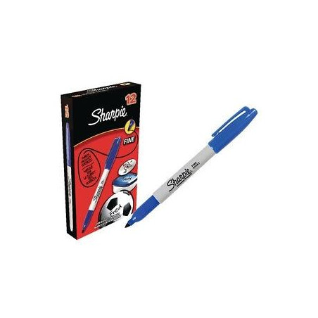 S0810950 SHARPIE MARCADOR PERMANENTE FINE PUNTA REDONDA 0.9MM AZUL