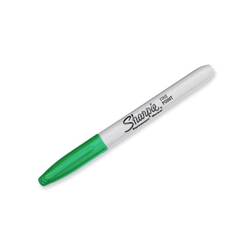 S0810960 SHARPIE MARCADOR PERMANENTE FINE PUNTA REDONDA 0.9MM VERDE