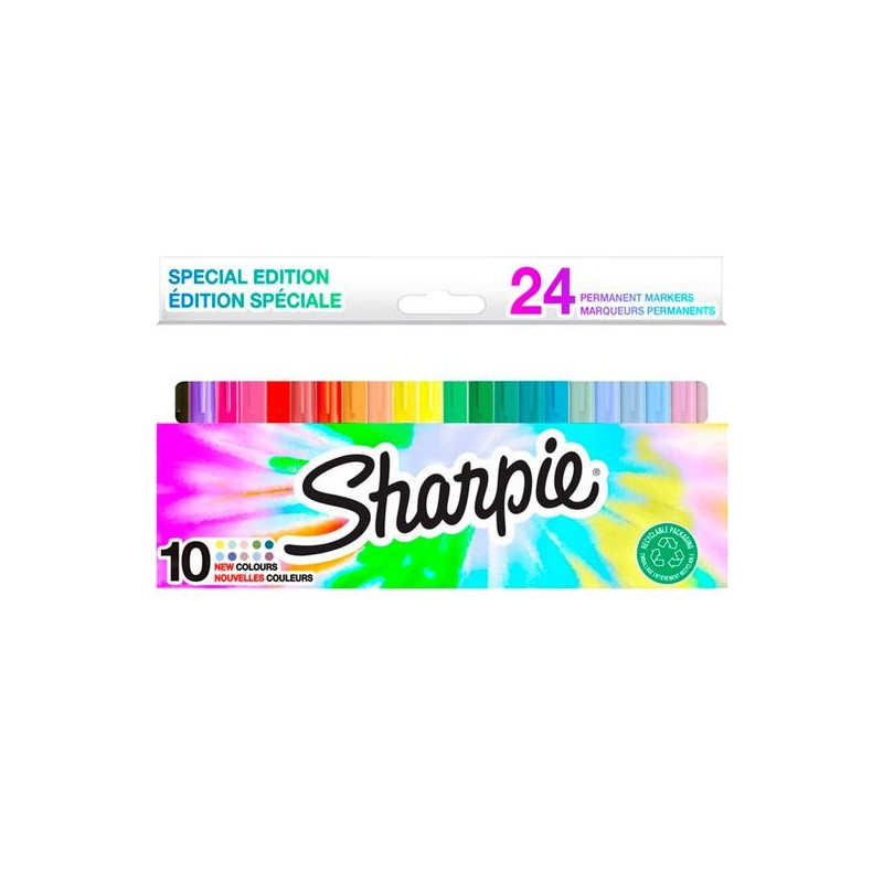 2180834 SHARPIE ROTULADORES PERMANENTES FINE SPECIAL EDITION C/SURTIDOS ESTUCHE 24 UD