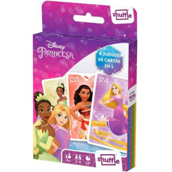 10027510/108679798 SHUFFLE BARAJA INFANTIL 4 EN 1 DISNEY PRINCESS +4 AÑOS