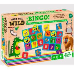 130012463/108661198 SHUFFLE JUEGO DE BINGO ANIMALES SALVAJES PARA NIÑOS +3 AÑOS