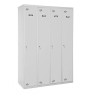 8435104935040 SIMONRACK TAQUILLA METÁLICA SIMONLOCKER PROF. MON. SINGLE 4/4 300 (1200) 180X120X50CM GRIS