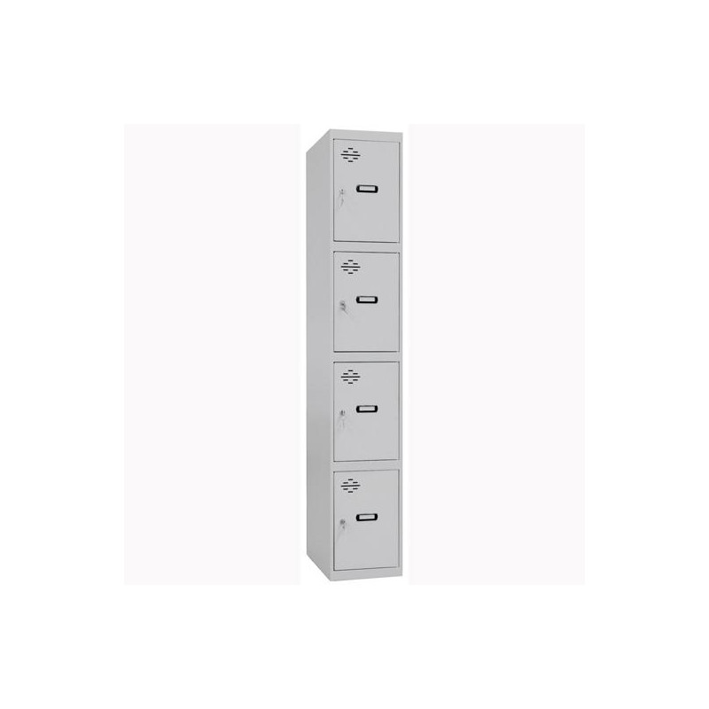 90433W1430 SIMONRACK CASILLERO METÁLICO SIMONLOCKER 4P MONOBLOQUE 180X50X30CM GRIS