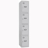 90433W1430 SIMONRACK CASILLERO METÁLICO SIMONLOCKER 4P MONOBLOQUE 180X50X30CM GRIS