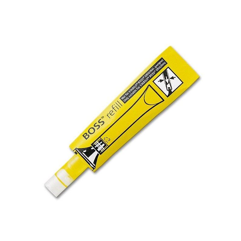 070/24 STABILO RECARGA DE MARCADOR FLUORESCENTE BOSS AMARILLO CAJA 20 UD