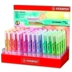 275/48-8-2 STABILO MARCADOR FLUORESCENTE SWING COOL PASTEL C/SURTIDOS EXPOSITOR 48 UD