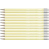 4908/01-HB STABILO SWANO LAPIZ GRAFITO CON GOMA PASTEL AMARILLO -12U-