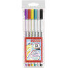 568/06-11 STABILO ROTULADORES PEN 68 BRUSH C/SURTIDOS ESTUCHE PLÁSTICO 6 UD