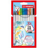 568/12-21 STABILO ROTULADORES PEN 68 BRUSH C/SURTIDOS ESTUCHE 12 UD