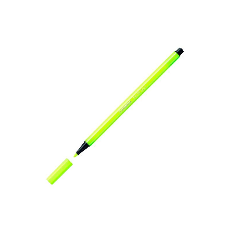 68/024 STABILO ROTULADOR PEN 68 AMARILLO FLUORESCENTE CAJA 10 UD